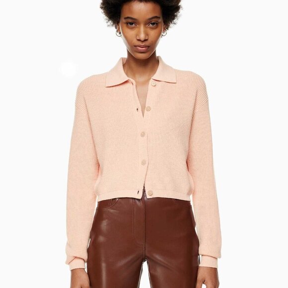 Aritzia Sweaters - Aritzia Wilfred Pink Nextdoor Sweater